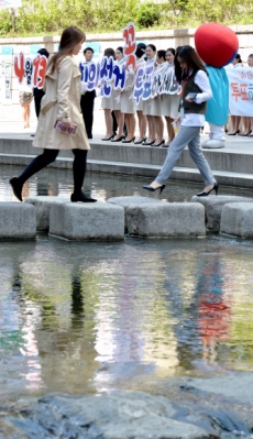 [서울포토] ‘꼭! 투표하세요’