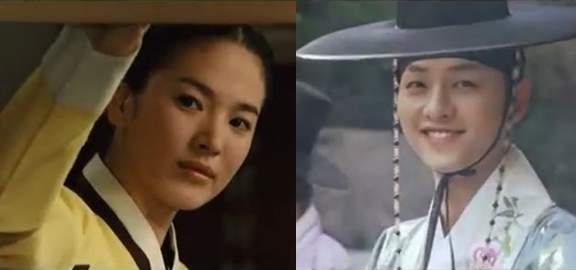 ‘황진이’ 송혜교와 ‘성균관 유생’ 송중기. 사진=유튜브 캡쳐