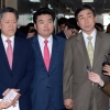[서울포토]3당 원내대표와 국회의장 회담