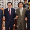 [서울포토]3당 원내대표와 국회의장 회담