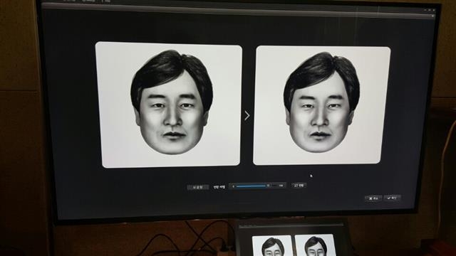 얼굴 생김뿐 아니라 인상까지도 표현이 가능한 3D 몽타주 기술. 연령별 얼굴 변환 기술까지도 갖춰 장기 미제 사건이나 미아 찾기에도 도움이 될 것으로 보인다.