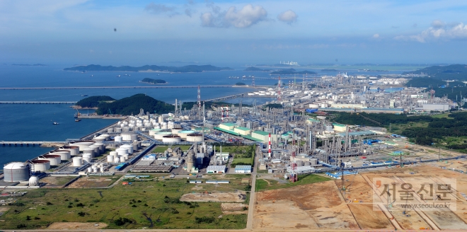 대산석유화확단지 전경. 충남도 제공