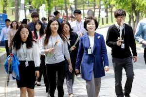 송파구청장, 새내기 공무원과 만남