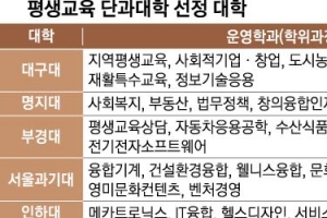 직장인·성인 뽑는 단과대 6개 만든다