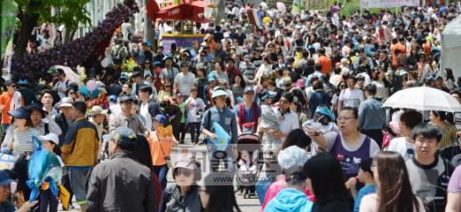 [서울포토] 인산인해