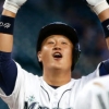 이대호, MLB 첫 2루타 기록