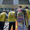[서울포토] 여의도 옥시 본사 앞에 선 항의방문단