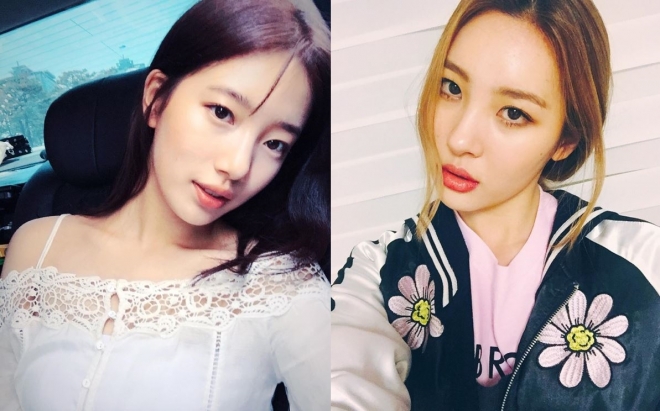 지소울 신곡 수지, 선미 응원. 사진=수지, 선미 인스타그램