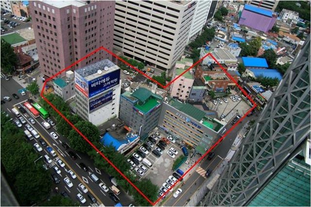 종로구 공평 1·2·4지구 도시환경 정비사업장의 철거 전 모습.  종로구 제공