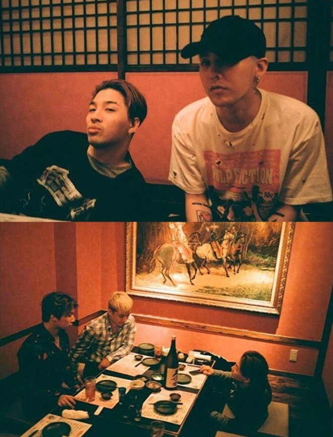 빅탱 태양 생일 파티. 사진=태양, 승리 인스타그램