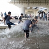 [서울포토] 더위엔 물놀이가 ‘최고’