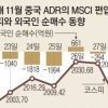 “中 ADR 31일 MSCI지수 편입…외국인 자금 이탈·대형주 영향”