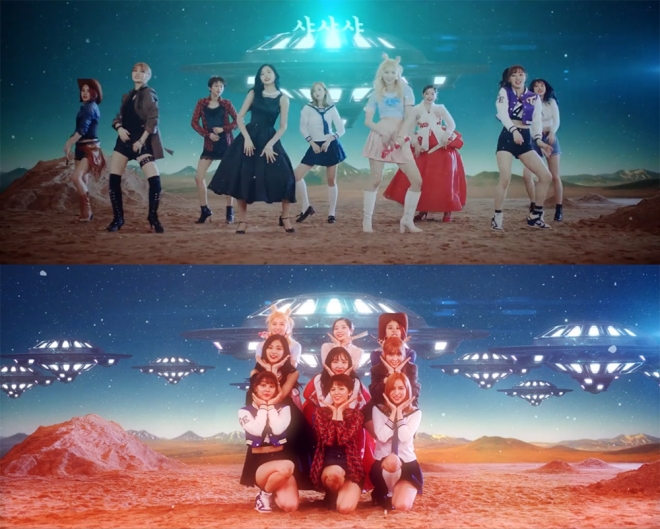 트와이스 ‘치얼 업’(CHEER UP) 어벤저스 버전 캡처