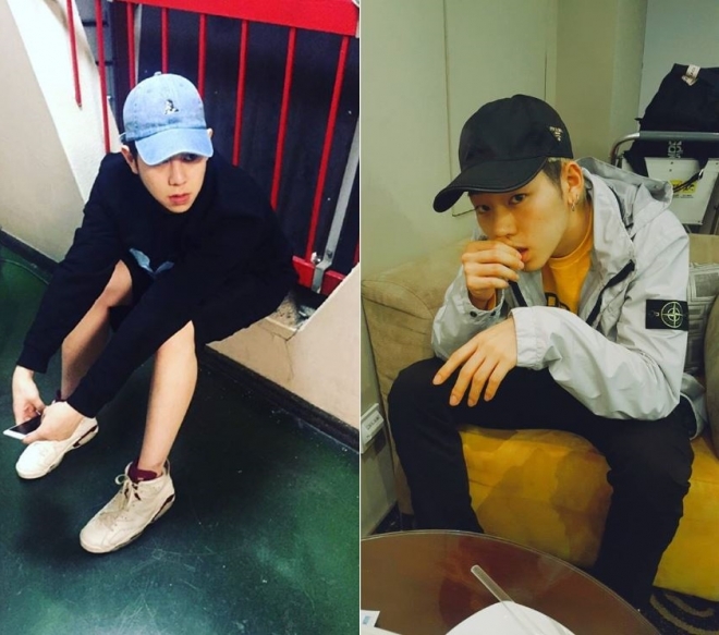 우태운(좌), 지코(우). 사진=우태운, 지코 인스타그램