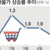 소비자물가 상승률 다시 0%대
