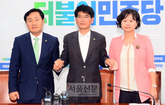 김관영-박완주-이정미 ‘한 자리에 모인 野 3당 원내수석’
