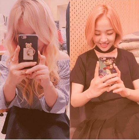 조현아(왼쪽)와 백아연