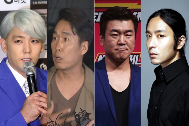 (왼쪽부터) 강인, 이창명, 윤제문, 버벌진트