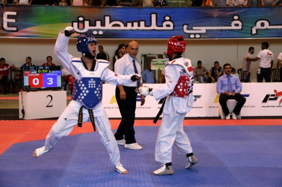 팔레스타인 첫 국제대회는 태권도 경기