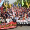 [서울포토] ‘김영란법 철회하라’ 농출산연합회 농민들 규탄 집회