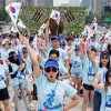 [서울포토] ‘평화와 통일 기원’ 아리랑 퍼포먼스 플래시몹