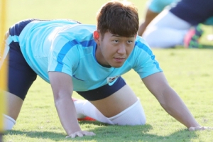 [서울포토] 스트레칭하는 손흥민