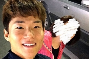 ‘해트트릭’ 류승우와 다정한 셀카, ♡의 주인공은?