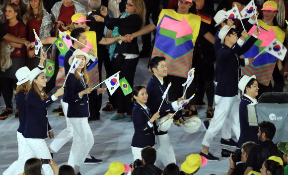 2016 리우 올림픽 개막식 대한민국 선수단 입장