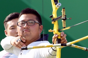 김우진, 남자 양궁 개인전 64강 6-0으로 통과