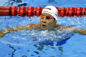 박태환, 亞선수권 자유형 100m 예선서 1위…3관왕 계속 질주