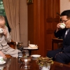 [서울포토] JP 예방한 박지원…‘차 한잔 하시죠’