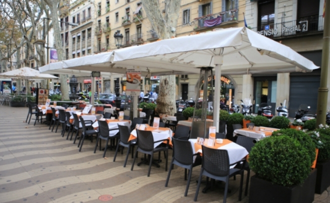 스페인 야외 카페