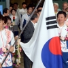 [서울포토] 리우데자네이루 올림픽 선수단 본진 인천공항 입국