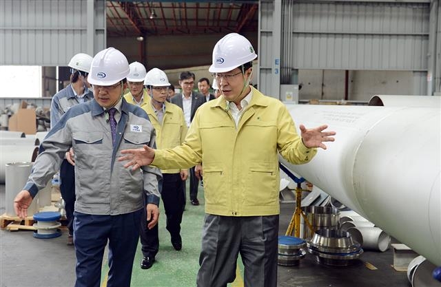 김한철 기보이사장, 조선협력업체 방문