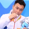 [서울포토] 임우근, 패럴림픽 평영 100m ‘銀’ 값진 메달 획득