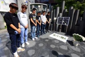 중국인 유학생들 ‘제주 성당 피해자’ 추모