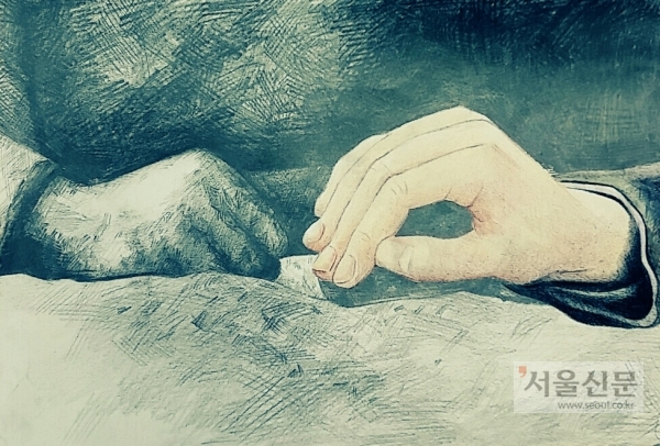 학생들이 그린 소녀상 그림. 아트리셋 제공 