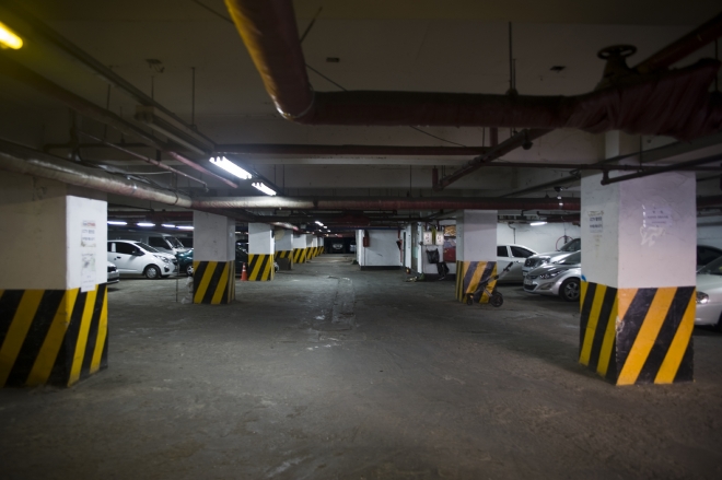 지하주차장. 주차장법은 1979년에 제정됐다. 건축가 황두진 제공