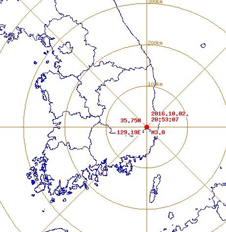 경주에서 규모 3.0 여진…규모 5.8 지진 이후 여진만 455회