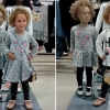 “저예요!” 옷매장 마네킹 쏙 빼닮은 3살 소녀 화제