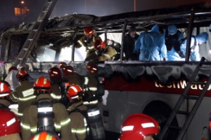 경부고속도로 관광버스 화재사고 관련, 버스기사 금고 3년 6개월