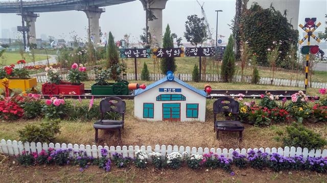 최우수상을 받은 연남동팀이 조성한 ‘연남동 추억의 정원’ 모습. 마포구 제공