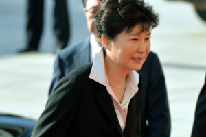 [서울포토] 오늘 대통령 시정연설…국회 입성하는 박 대통령