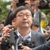 [서울포토] 연설문 사전유출 입장 밝히는 조인근 전 청와대연설기록 비서관