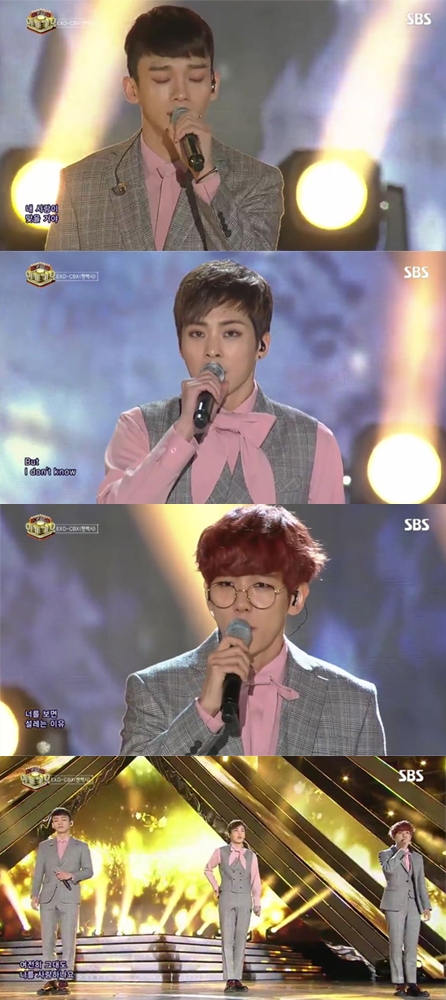 ‘인기가요’ 엑소-첸백시