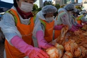 김장 나눔은 얼지 않죠