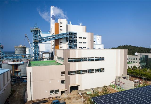 강원 동해시에 세워진 국내 최초의 바이오매스 발전소. 한국동서발전 제공