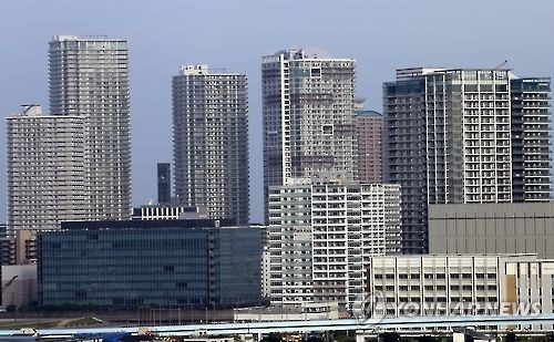 일본 도쿄 도심의 고층 아파트(일명 맨션) 풍경 거리 도시 [촬영 이세원]연합뉴스