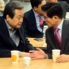 [서울포토] 새누리 비상시국회의, 대화 나누는 김무성-김문수