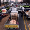 [5차 촛불집회] ‘트랙터 상경’ 전농, 양재IC서 경찰과 충돌…36명 연행